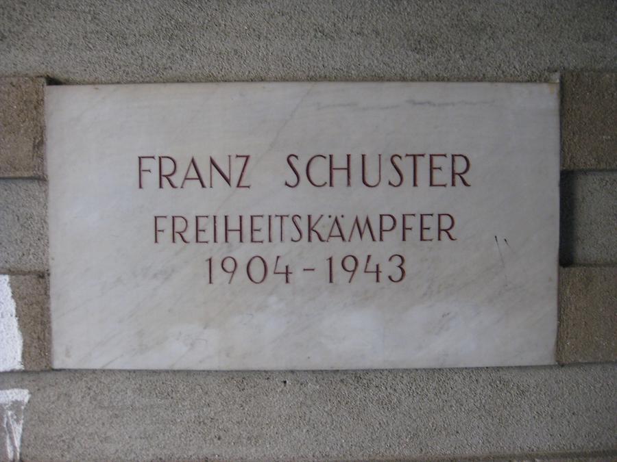 Franz Schuster Gedenktafel
