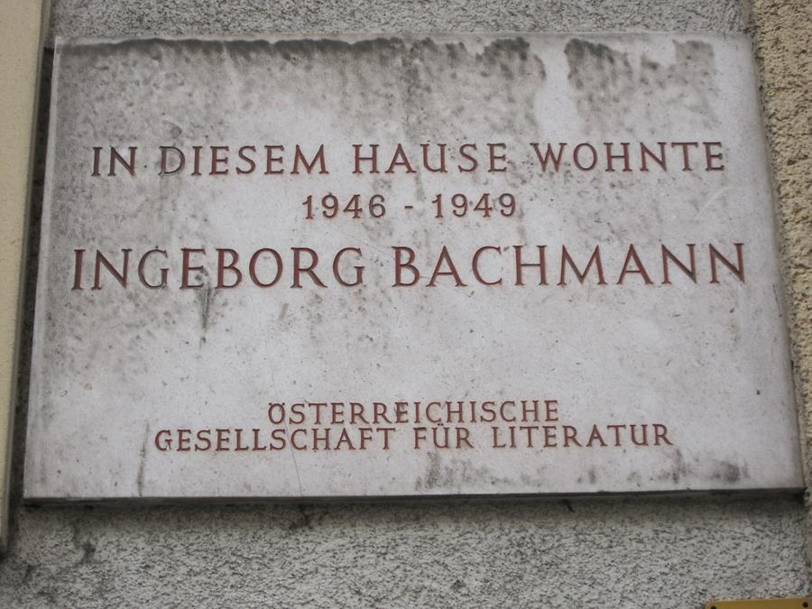 Ingeborg Bachmann Gedenktafel