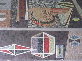 2 Mosaikstreifen 'Ordnungsysteme der Natur' von Josef Seger 1965 (1)