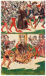 Die Verurteilung und Verbrennungvon Jan Hus