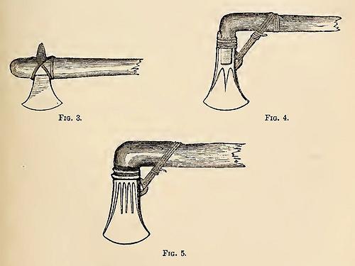 Bronze-Klingen früher Beile (Quelle: The Popular science monthly, 1876)
