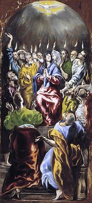 El Greco, Ausgießung des Hl. Geistes und Sprachenwunder
