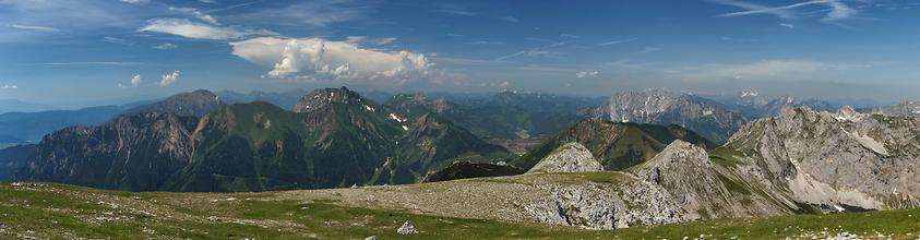 Gipfelpanorama nach Westen (Eisenerzer Alpen)