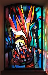 Glasmalerei 8 'Ausgießung des Heiligen Geistes'
