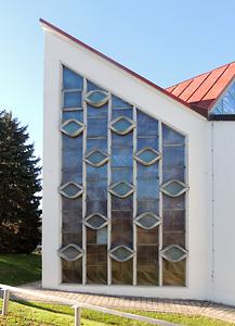Echt-Antik-Glasfenster außen