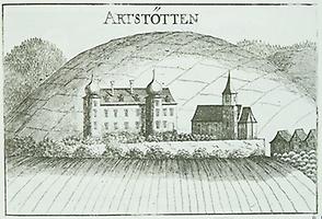 Ansicht von Schloss Artstetten. Stich vermutlich von Georg Matthäus Vischer. 17. Jahrhundert., © IMAGNO/Austrian Archives