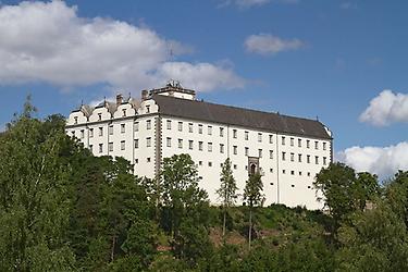 Schloss Weitra, Ansicht von Süden., Foto: Herbert Ortner. Aus: Wikicommons unter CC 