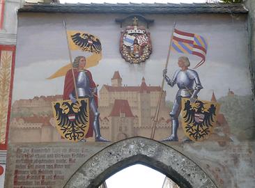 Schloss Lamberg, Unteres Burgtor, Aus: WikiCommons 