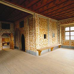 Das Keutschach-Zimmer in der Burg Mauterndorf aus dem frühen 16. Jahrhundert. Photographie um 1985., © IMAGNO/Franz Hubmann