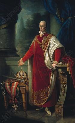 Kaiser Franz I. von Österreich, Gemälde von Giuseppe Tominz, 1821