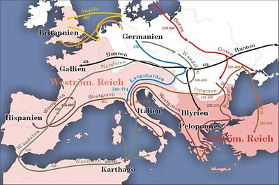 Als die Völker in Europas Süden und Westen drängten, um am Wohlstand des Römischen Reiches teilzuhaben