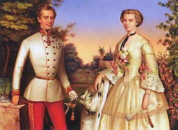 Franz Joseph I. und Elisabeth als junges Paar