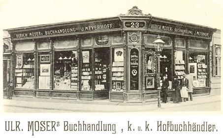 Ab 1907 gab es in der Herrengasse eine k.k. Hofbuchhandlung