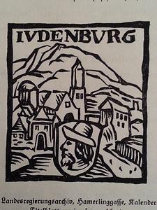 Judenburg, Holzschnitt aus einem Kalender von 1582