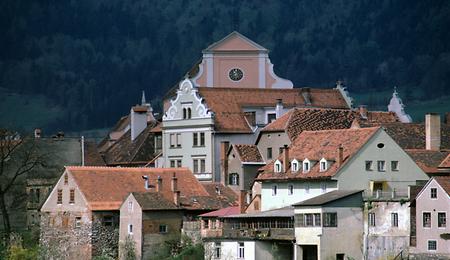 Serviten Kloster und Markthäuser