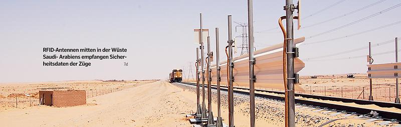 RFID-Antennen mitten in der Wüste Saudi-Arabiens