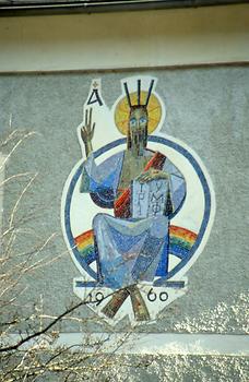 Der thronende Gottvater mit dreibeinigem „Stockerl'