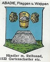 Wappen: Händler mit Reibsand, Gartenschotter etc.