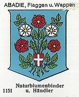 Wappen: Naturblumenbinder und Händler