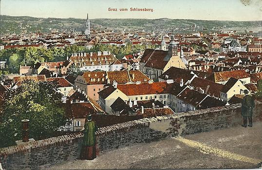 Kolorierte Postkarte um 1900