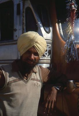 indischer LKW-Fahrer