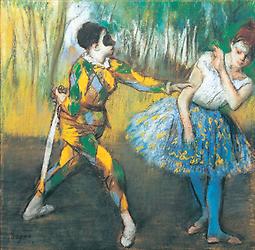 „Harlekin und Columbine“, Degas