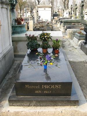 Marcel Prousts Grab auf dem Cimetière du Père-Lachaise in Paris