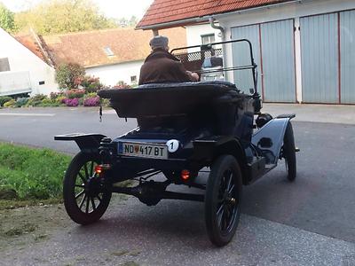 Rainer Kraus hat mit den Fahrleistungen seiner gut eingestellten 1913er Tin Lizzy allgemein überrascht. (Foto: Martin Krusche)