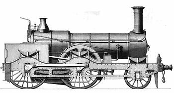 1868: Great Northern Railway Express Engine von John Fowler & Co. für den Schieneneinsatz – (Grafik: The Mechanic’s Magazine)