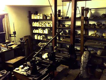 Die Dachboden-Werkstatt von James Watt, so im Science Museum London – (Foto: Frankie Roberto, Creative Commons)