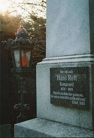 Gedenktafel für Hans Rott; Zentralfriedhof in Wien