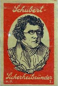 F. Schubert auf Etikett von „Handler & Pfifferling“