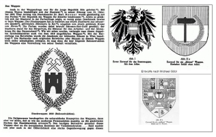 Wappenentwürfe 1918/19 -Bild durch Klick vergrößern