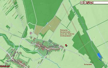 Lage der Bernsteinstraße Mittelburgenland