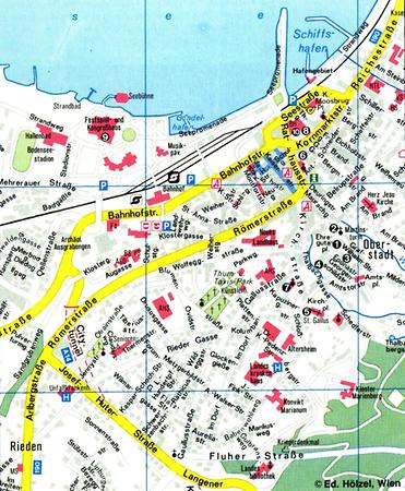 Stadtplan Bregenz