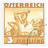 Briefmarke aus der Ersten Republik, 1934