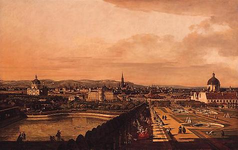 Canaletto, Wien vom Belvedere gesehen. Gemälde, 1758-1761 (Kunsthistorisches Museum, Wien), © Copyright Kunsthistorisches Museum, Wien.