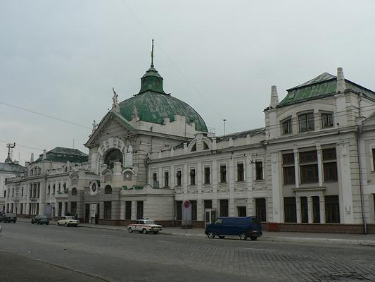 Der 1866 eröffnete Bahnhof