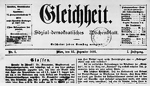 Gleichheit, Wochenblatt