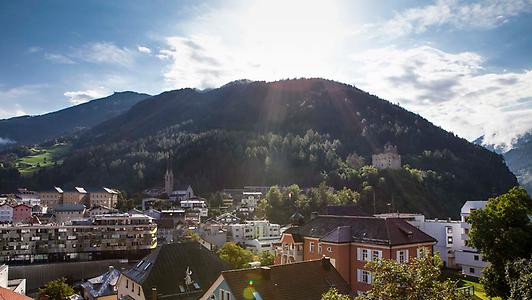 Blick auf die Stadt Landeck