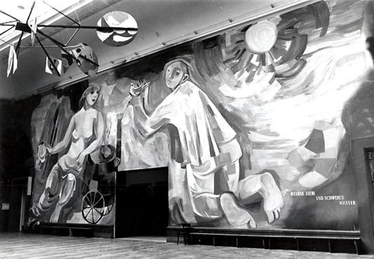 Gschnas-Malerei Künstlerhaus 1950er Jahre