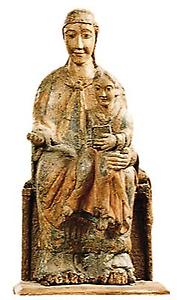 Romanik: Madonna mit Kind, 13. Jh. (Stift Schlägl, OÖ.), © Stift Schlägl, für AEIOU