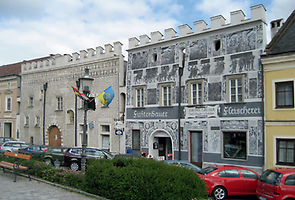 Gmünd, Häuser am Stadtplatz