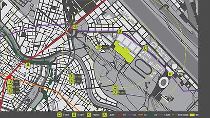 Umfeldplan Campus WU Wien\© BOAnet.at