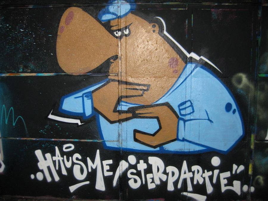 Graffito 'Hausmeisterpartie'