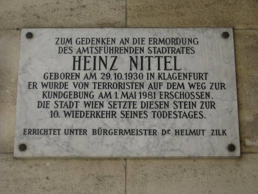 Heinz Nittel Gedenktafel