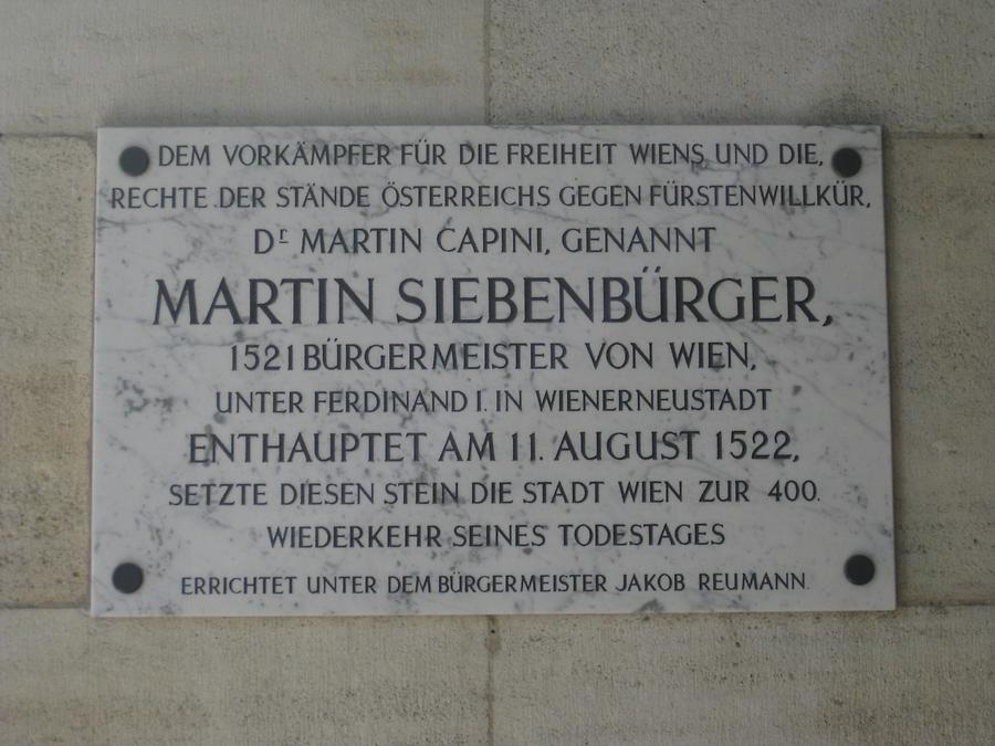 Martin Siebenbürger Gedenktafel