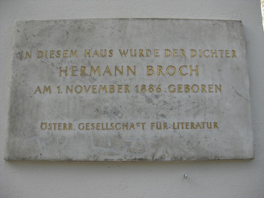 Hermann Broch Gedenktafel