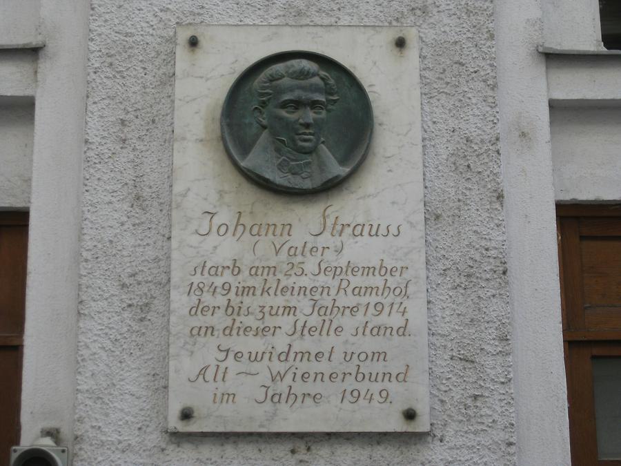Johann Strauß Vater Gedenktafel
