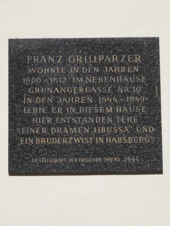 Franz Grillparzer Gedenktafel